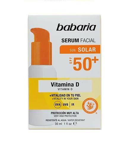 Сыворотка для лица Babaria SPF50 солнцезащитная с витамином D, 30 мл