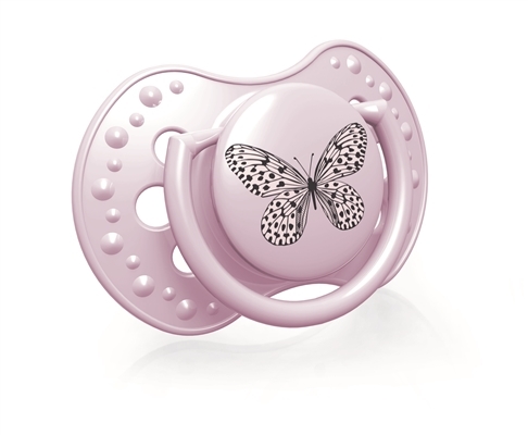 Пустышка силиконовая Lovi Botanic динамическая, 22/871girl, 6-18 месяцев, 2 шт