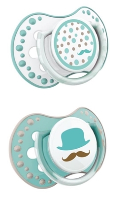 Пустышка силиконовая Lovi Retro baby динамическая, 22/805boy, 6-18 месяцев, 2 шт