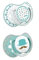 Пустышка силиконовая Lovi Retro baby динамическая, 22/805boy, 6-18 месяцев, 2 шт