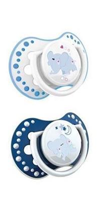 Пустышка силиконовая Lovi Night & Day динамическая, 22/809boy, 0-3 месяца, 2 шт