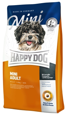 Корм сухой Happy Dog Mini Adult для взрослых собак мелких пород, 4 кг, 60002