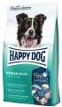 Корм сухий безглютеновий Happy Dog Fit & Well Medium Adult для дорослих собак середніх порід до 25 кг, 12,5 кг, 60007