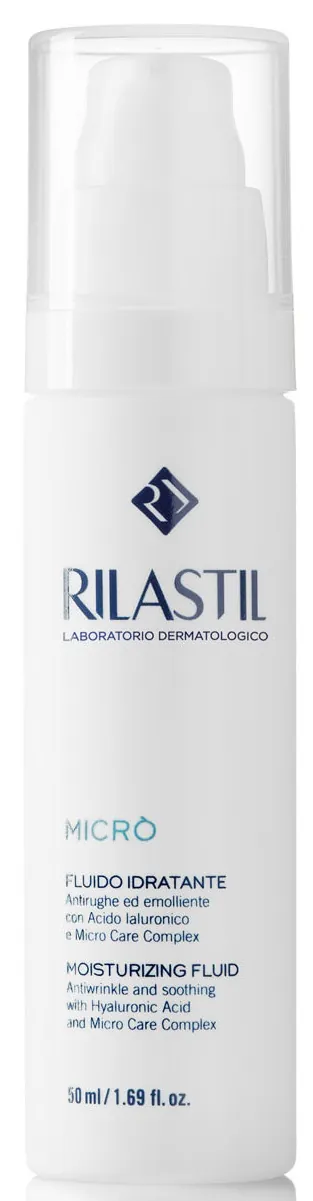 Флюїд для обличчя Rilastil Micro антивіковий зволожуючий для мінімізації перших зморшок, 50 мл