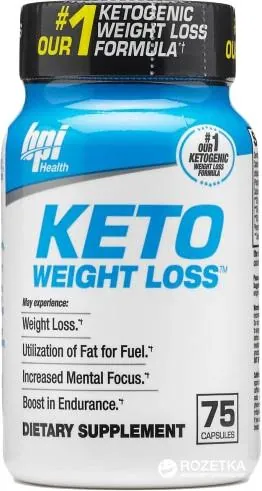 Жироспалювач BPI Sports Keto Weight Loss, 75 капсул
