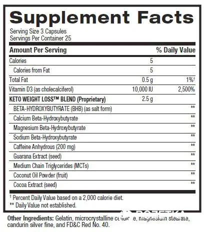 Жироспалювач BPI Sports Keto Weight Loss, 75 капсул