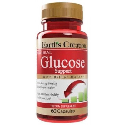 Комплекс для поддержки уровня глюкозы Earth's Creation Glucose Support капсулы №60