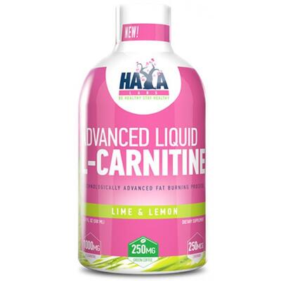 L-карнитин Haya Labs Advanced Liquid L-carnitine со вкусом лайм-лимон, 500 мл