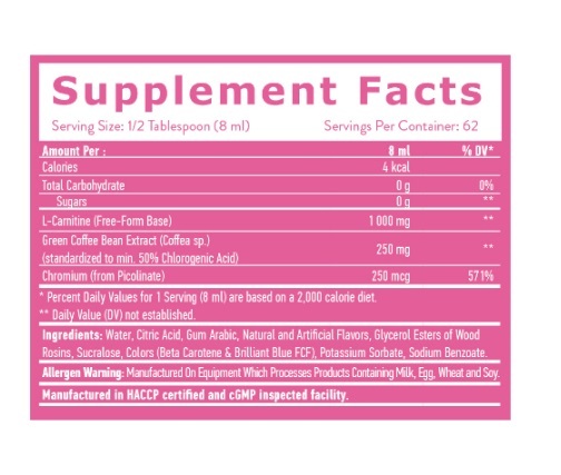 L-карнитин Haya Labs Advanced Liquid L-carnitine со вкусом лайм-лимон, 500 мл