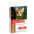 Ошейник для котят Супер Хелп от блох и клещей, салатовый 35 см