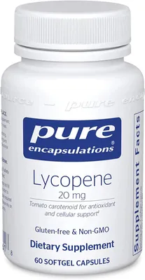 Лікопін Pure Encapsulations Lycopene 20 мг, 60 гелевих капсул