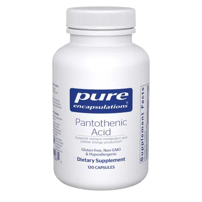 Пантотенова кислота Pure Encapsulations Pantothenic Acid, 120 капсул