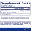 Пантотенова кислота Pure Encapsulations Pantothenic Acid, 120 капсул