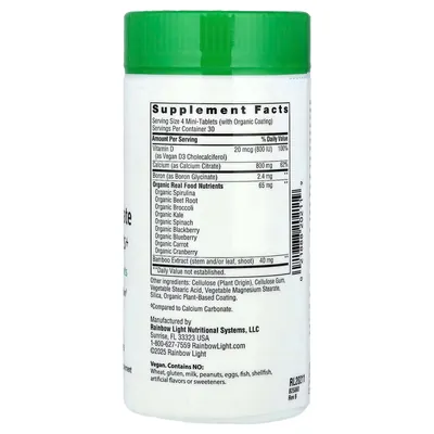 Кальцію цитрат Rainbow Light Calcium Citrate, 120 міні таблеток