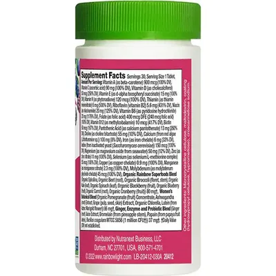 Мультивітаміни для жінок Rainbow Light High Potency Women's One, 30 вегетаріанських таблеток