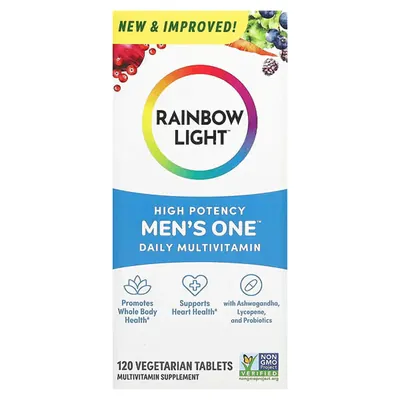 Мультивітаміни для чоловіків Rainbow Light High Potency Men's One, 120 вегетаріанських таблеток