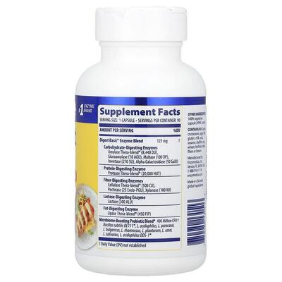 Ферменты и пробиотики Enzymedica Digest Basic+Probiotics, 90 капсул