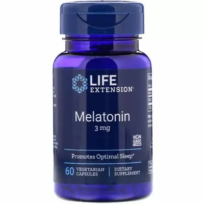 Мелатонін Life Extension Melatonin 3 мг, 60 капсул