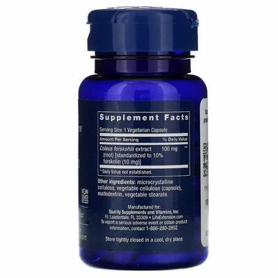 Форсколин Life Extension Forskolin 10 мг, 60 капсул