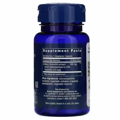 Жироспалювач Life Extension Forskolin 10 мг, 60 капсул