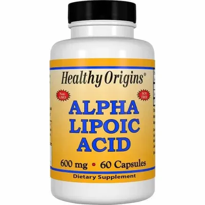 Альфа-ліпоєва кислота Healthy Origins Alpha Lipoic Acid 600 мг, 60 капсул