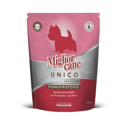 Корм сухий Morando Migliorcane UNICO для собак малих порід прошутто, 800 г