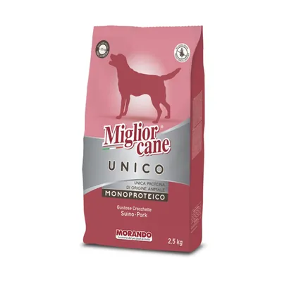 Корм сухий Morando Migliorcane UNICO для собак середніх та великих порід свинина, 2,5 кг