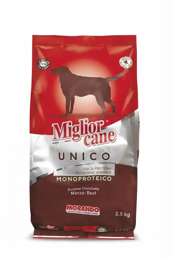 Корм сухий Morando Migliorcane UNICO для собак середніх та великих порід яловичина, 2,5 кг