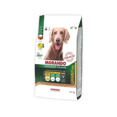 Корм сухий Morando Tradizioni Grain Free для собак середніх та великих порід з куркою та буряком, 2,5 кг