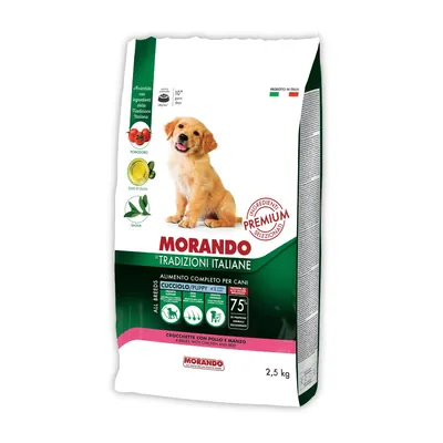 Корм сухий Morando Tradizioni Puppy для цуценят усіх порід з куркою та яловичиною, 2,5 кг