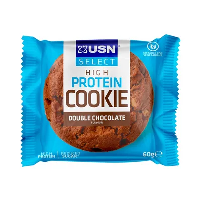 Печиво протеїнове USN Select High Protein Cookie подвійний шоколад, 60 г