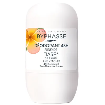 Дезодорант кульковий Byphasse 48h Квіти тіаре, 50 мл