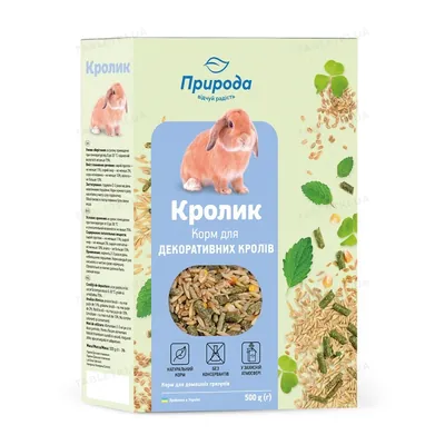 Корм для декоративних кроликів Природа PR241075 Кролик, 500 г