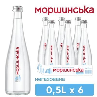 Вода минеральная Моршинская Premium негазированная, стеклянная бутылка, 0,5 л