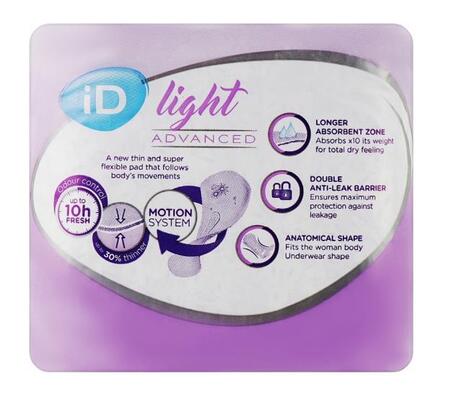 Прокладки урологические iD Light Extra для женщин, №10