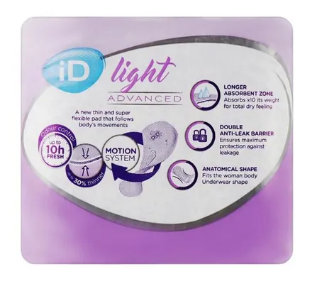 Прокладки урологічні iD Light Advanced Extra для жінок, №10
