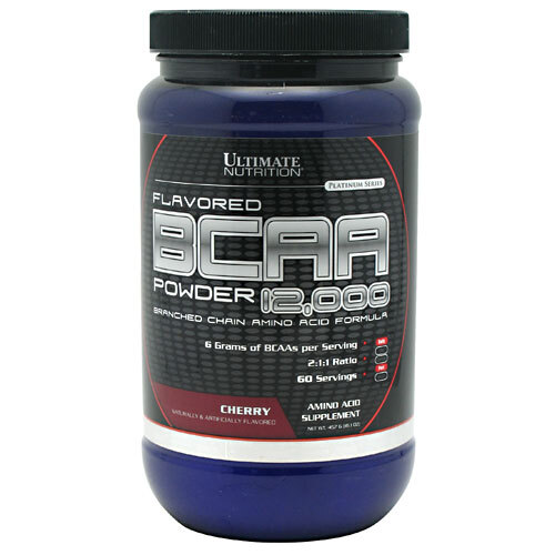Аминокислота Ultimate Nutrition BCAA 12000 Powder, вишня, 457 г