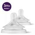 Соска силиконовая Philips Avent Natural 2.0 SCY964/02, средний поток, от 3 месяца, 2 шт