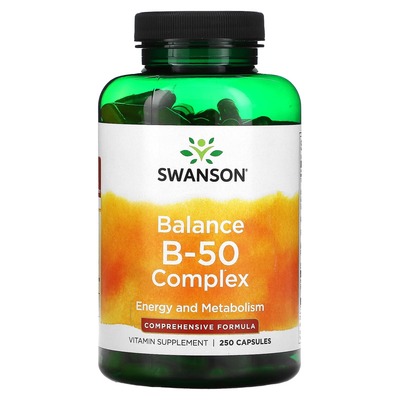 Витамины группы В-50 Swanson Balance B-50 Complex капсулы №250