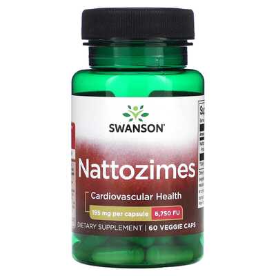 Наттокиназа Swanson Nattozimes капсулы №60