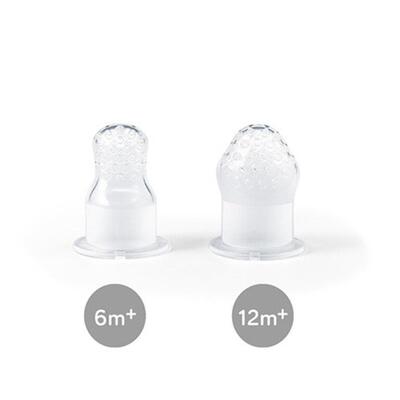 Ниблер BabyOno 1543 силиконовый для кормления Лягушонок, розовый