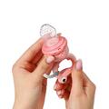 Ниблер BabyOno 1543 силиконовый для кормления Лягушонок, розовый