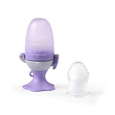 Ниблер BabyOno 1542 силиконовый для кормления Цветок, фиолетовый