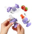 Ниблер BabyOno 1542 силиконовый для кормления Цветок, фиолетовый