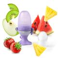 Ниблер BabyOno 1542 силиконовый для кормления Цветок, фиолетовый