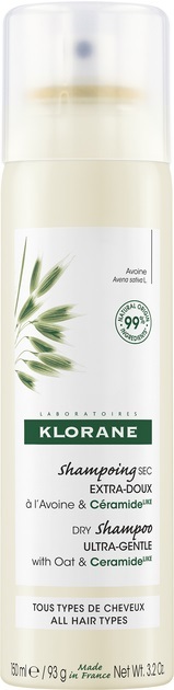 Шампунь сухой Klorane Овес для всех типов волос, 150 мл