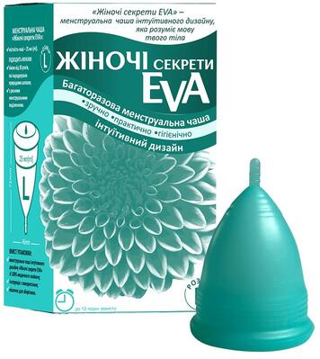 Менструальная чаша Женские Секреты Eva многоразовая, размер L