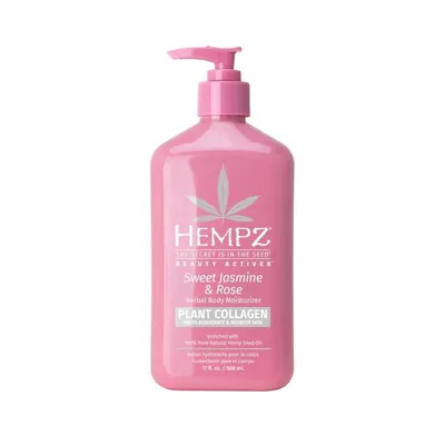 Молочко для тіла Hempz Солодкий жасмін-Троянда з колагеном, зволоження шкіри, 500 мл