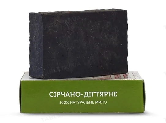 Мило ЯКА Сірчано-дігтярне натуральне, ручної роботи, 75 г