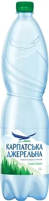 Вода мінеральна Карпатська Джерельна слабогазована, 1,5 л